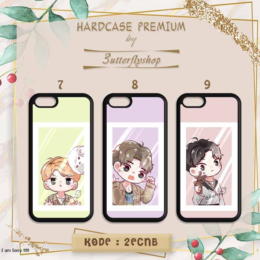 [HARDCASE] Exo Chibi Member KPOP casing case Oppo Vivo Realme Redmi Xiaomi Samsung Iphone