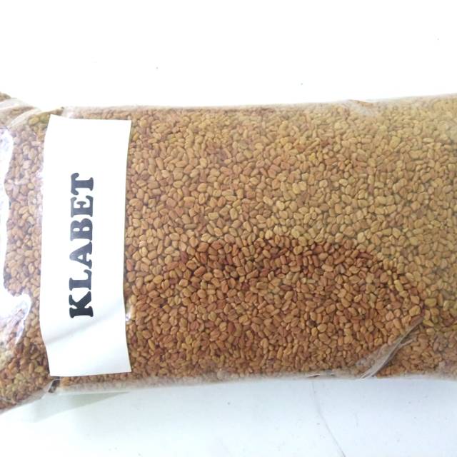 

Biji Klabet 500gr - Biji Fenugreek - Hulbah - Methi Seeds - Kualitas Bagus