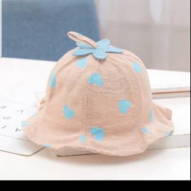 SUMMER HEART Cotton Hat TOPI anak perempuan