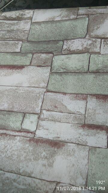 Grosir Murah Wallpaper Sticker Dinding Batu Alam Andesit 10 M X 45 Cm (gw-1057)