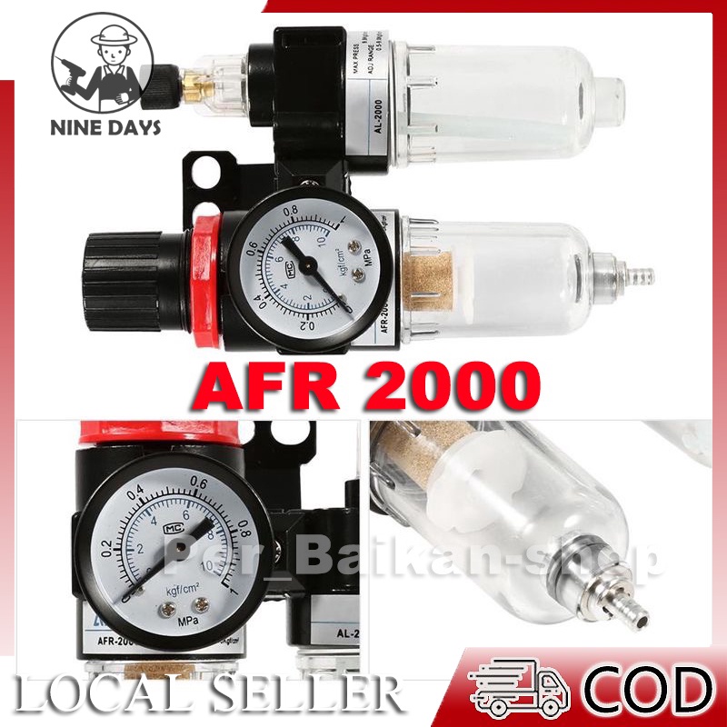 Air Filter Regulator/Filter Udara Kompresor/Mini Air Control/Filter Udara Kompresor/Filter Kompresor Udara Regulator/AFR2000 Air Filter Regulator 1/4 Inch