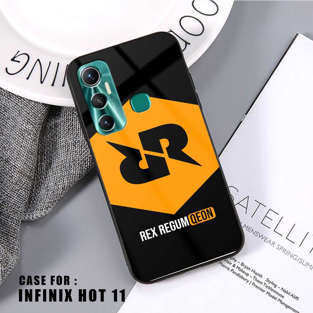 SRC Case Hardcase Infinix Hot 11 motif RRQ Gamers E-Sport Glossy 2D Terbaru Casing Sarung Hp Softcas