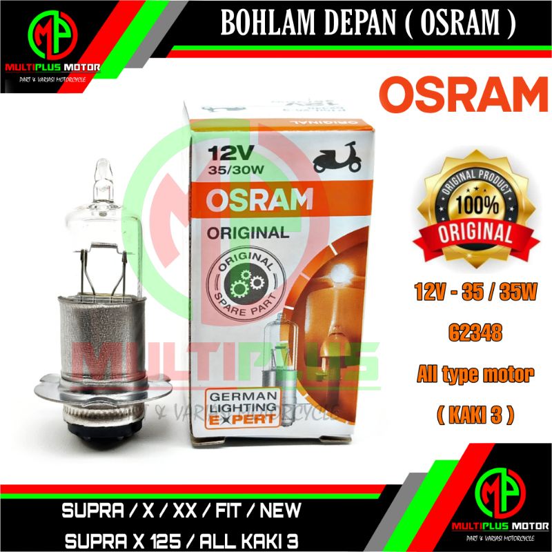 Bohlam Bolam Bulb lampu depan halogen helogen OSRAM 62348 motor SUPRA,SUPRA X,SUPRA FIT,SUPRA X 125,