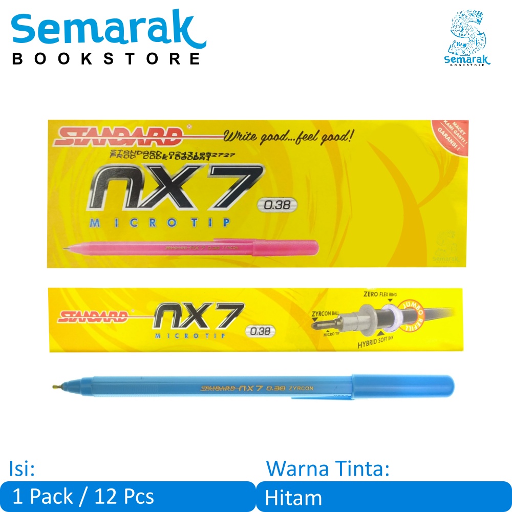 

Pulpen Oil Gel Standard NX7 Microtip [1 Pack /12 Pcs]