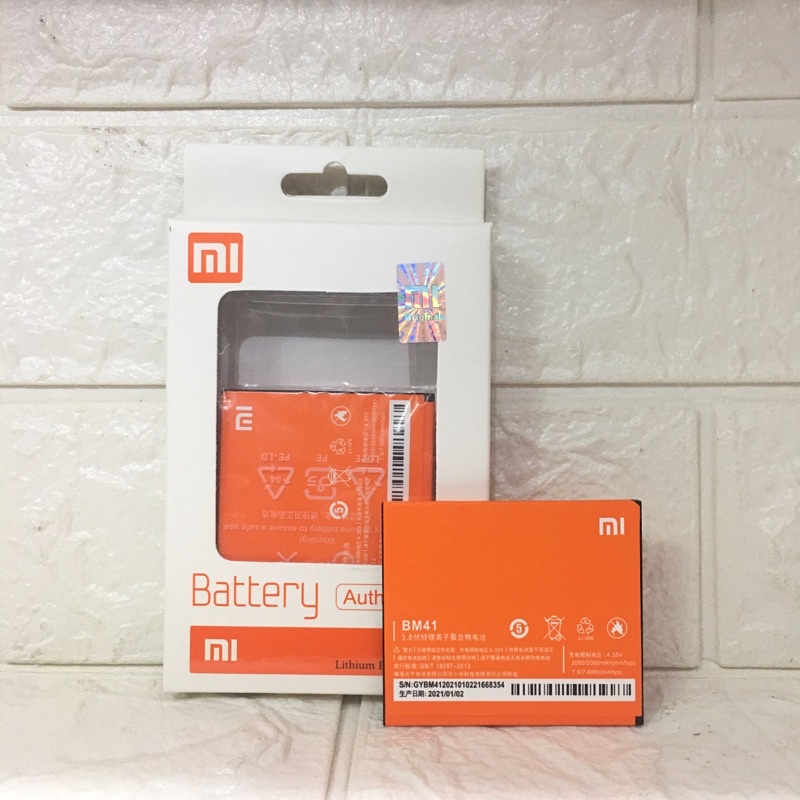 BATTERY BATERAI BATRE ORIGINAL XIAOMI REDMI 1S / BM41