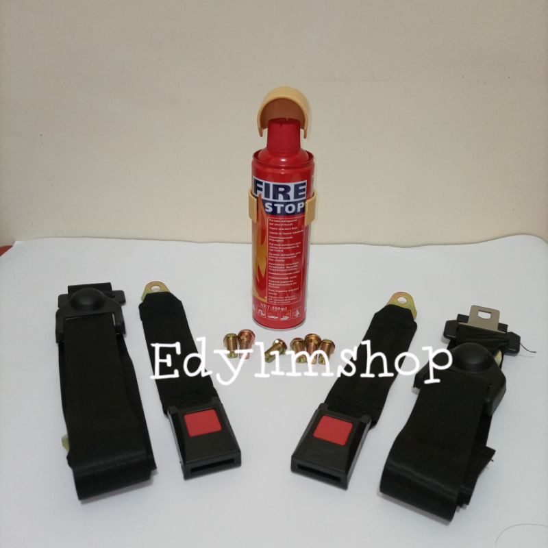 Sabuk pengaman mobil/safety seat belt manual mobil universal kiri-kanan+Racun api isi:500ML