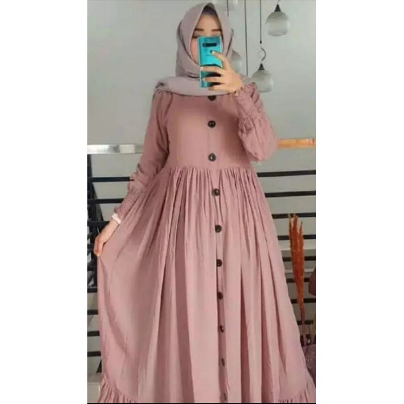PROMO GAMIS WANITA TERBARU 2021 LEBARAN #anggosae gamis remaja, dewasa, gamis jumbo gamis seragaman pengajian, kondangan, grup dll ready size XS, S, M, L, XL, XXL, XXXL-Pitch