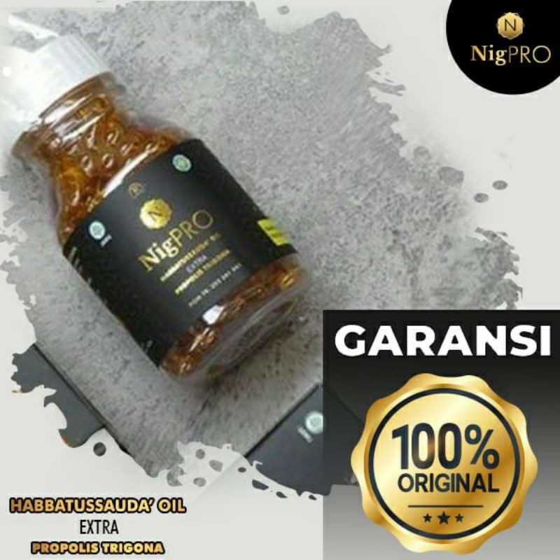 SUPER HEMAT 2Botol Nigpro 100 Kapsul Habbatussauda Premium Extra Propolis
