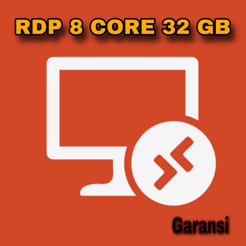 RDP 8 CORE 32 GB Windows - Garansi