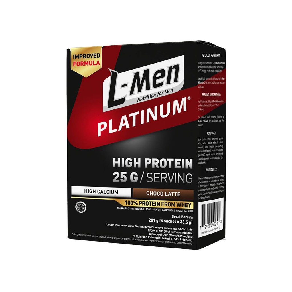 

L-MEN PLATINUM HIGH PROTEIN 201GR (6X33.5GR)