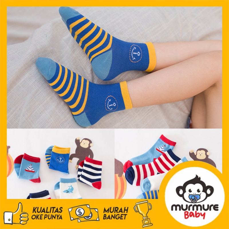 MURMURE.BABY I SUPER SAILORS KAOS KAKI ANAK LAKI LAKI PEREMPUAN 6 BULAN - 3 TAHUN IMPORT