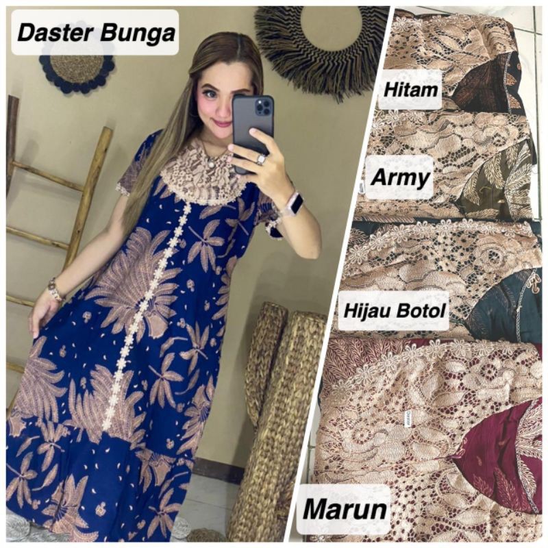 DASTER ARAB ZAHIRA MIDI | SLETING DEPAN BUSUI FRIENDLY | RAYON SUPER | RENDA MILO dengan potongan