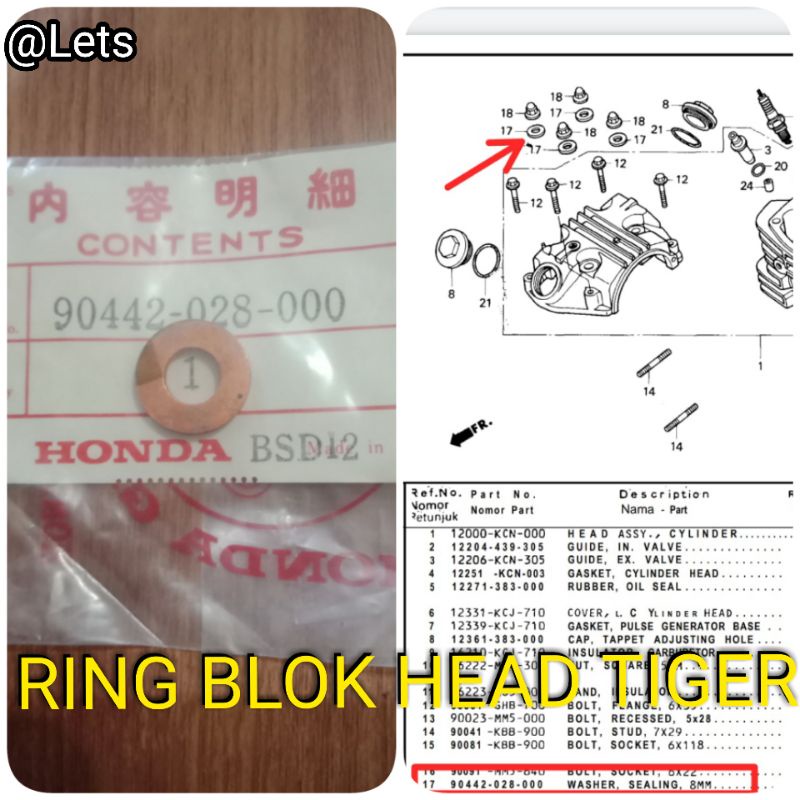 RING BLOK HEAD JAPAN TIGER