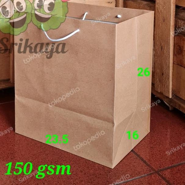 

PAPER BAG MOTIF KAYU LAPIS ( 23.5 X 16 X 26) - ab74 - POLOS