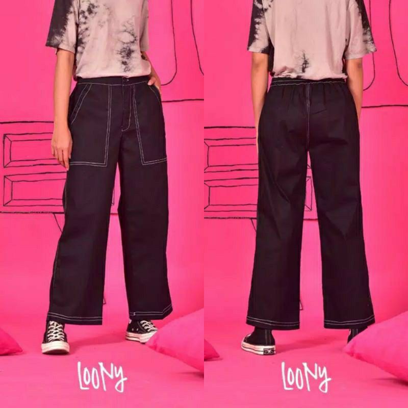 celana chino pants kulot wanita celana cargo pants