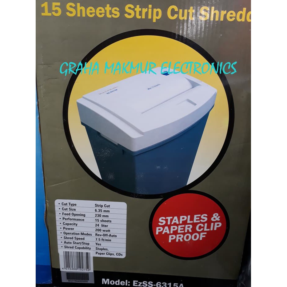 

Diskon Paper Shredder Secure EzSS-6315A Terlaris