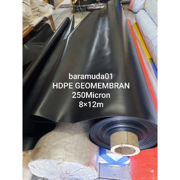 Terpal kolam ikan 8×12m micron250 HDPE GEOMEMBRAN Kualitas terbaik