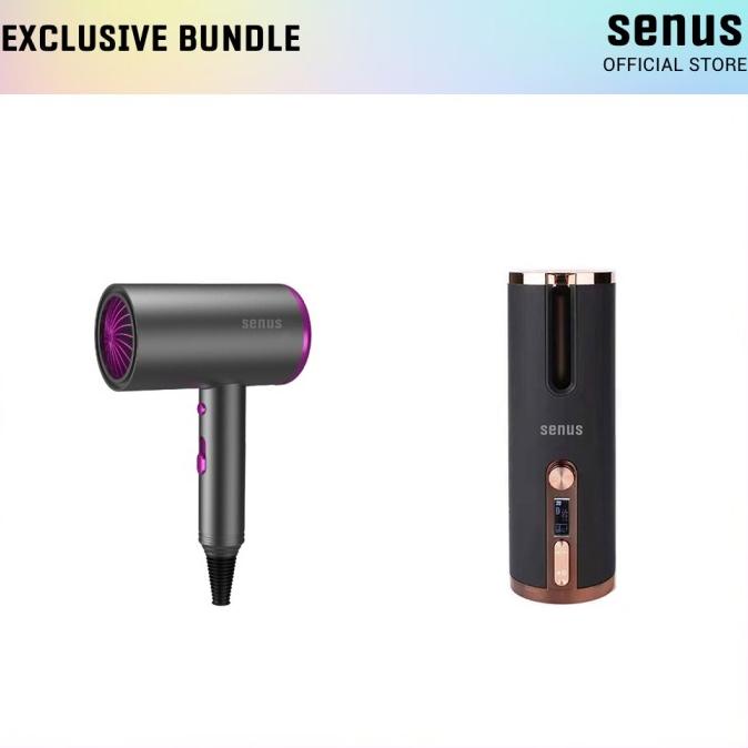Senus Exclusive Bundle Senus Hair Dryer Dan Senus Air Curler Toko.Tsukino