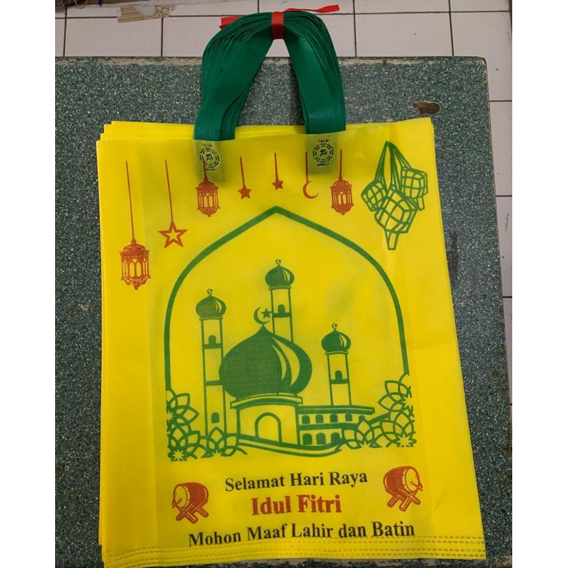 TAS LEBARAN I TAS Spunbond,Goodie Bag Idul Fitri ,Tas Belanja Custom Lebaran, Hampers,tas idul fitri
