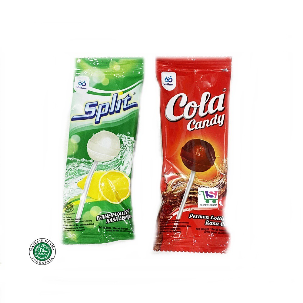 

Cola / Split Permen Loli Lollipop 7 Gram SATUAN