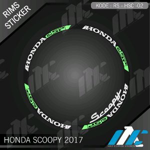 HSC 02 - LIS VELG SCOOPY - STIKER LIST MURAH - STICKER VELG SCOOPY