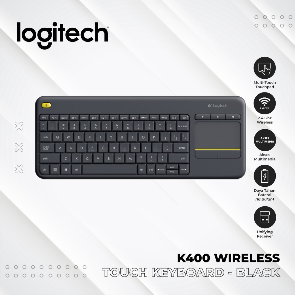 Keyboard Wireless Logitech K400 / K 400 Plus