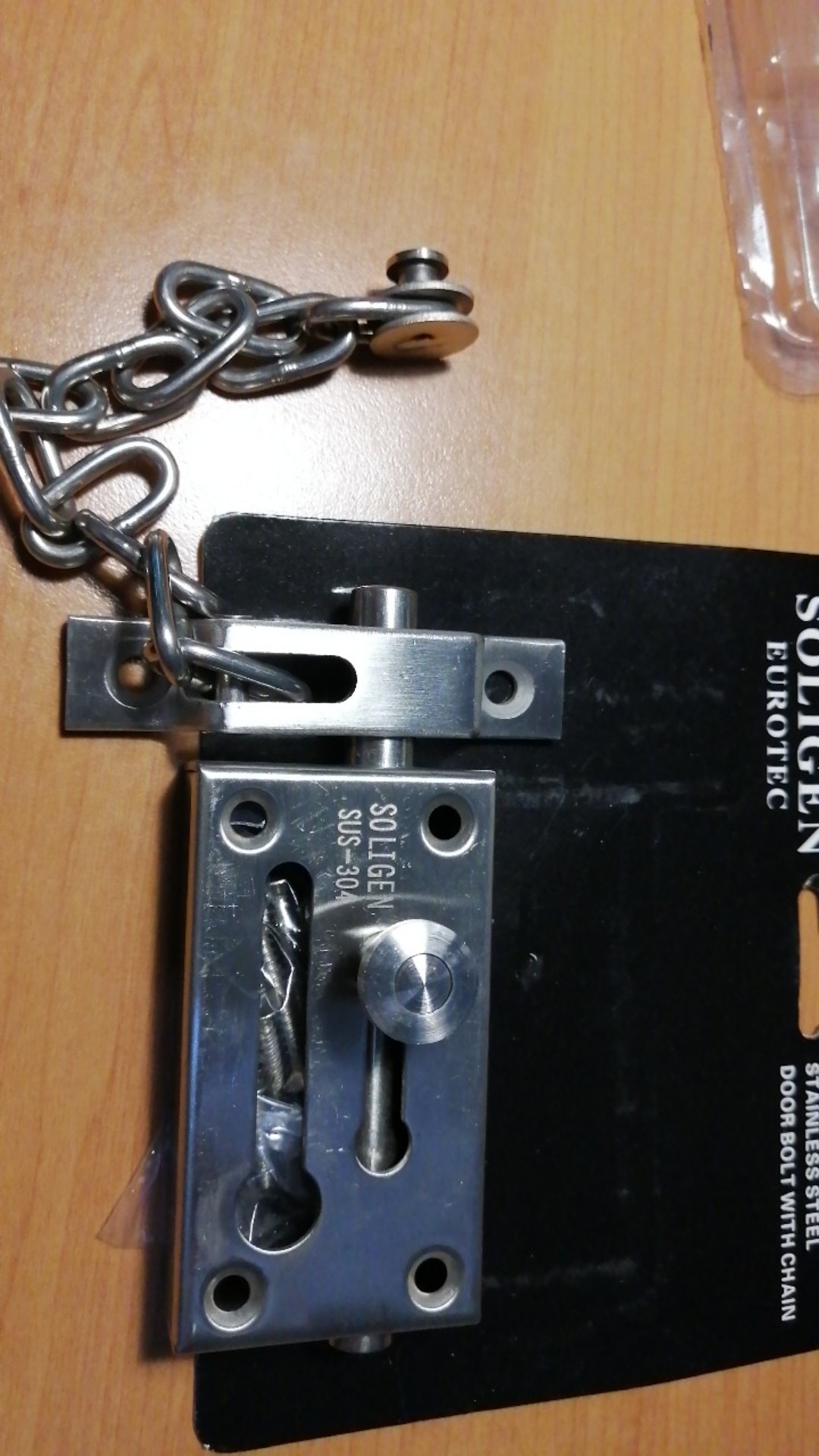 Grendel Rantai Stainless Soligen Eurotec (door Chain Stainless Soligen)