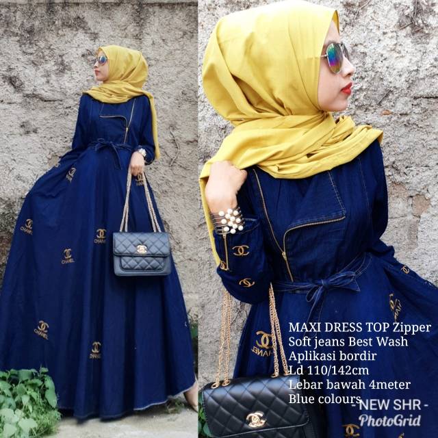 Gamis jeans by shr