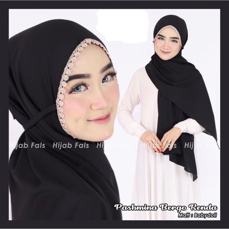 PASMINA BERGO MARYAM RENDA TALI (ceruty babydoll)