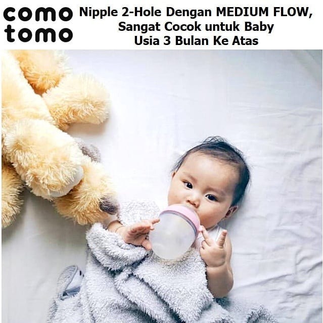 Comotomo 250ml TWIN Pack Botol Susu Bayi (Kemasan 2 Botol)