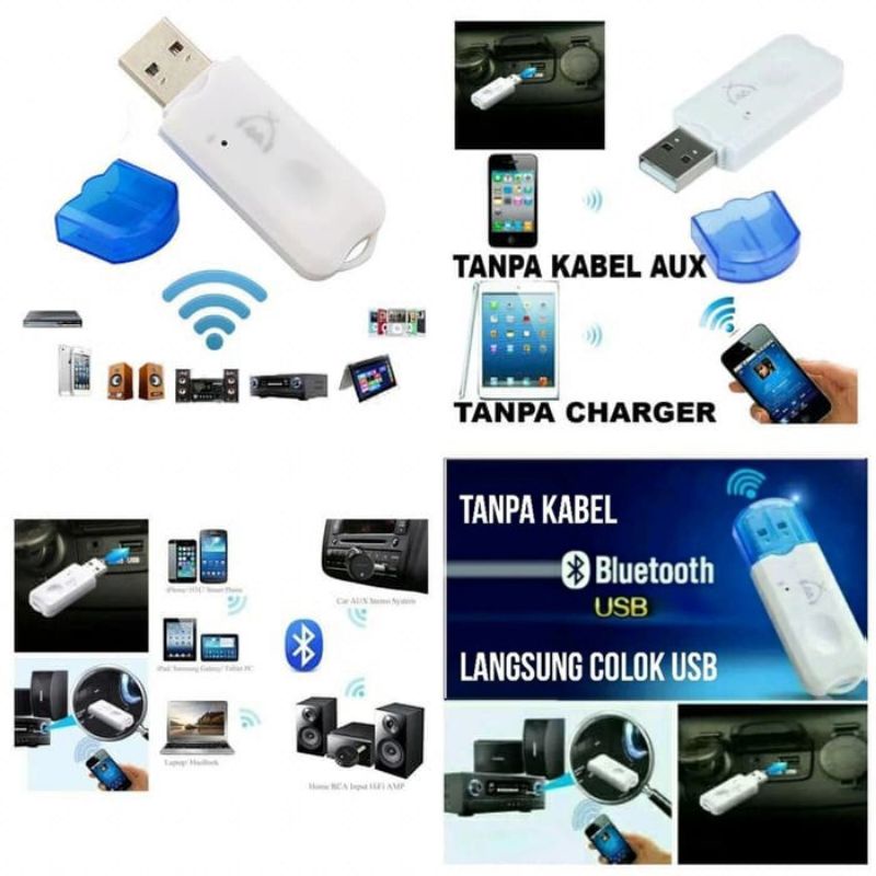 USB Bluetooth Receiver Wireless coneter Adapter 3.5mm