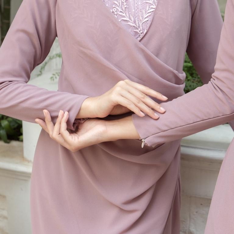 Jeema Dress / elegant long maxi formal party kondangan vintage brokat lace brukat busui mewah [CJR. 