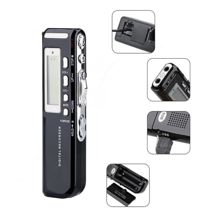 Mp3 Player - Media Player - Music Player Dar01 - Pro 8Gb 650Hr Usb Digital Audio Voice Recorder Mp3