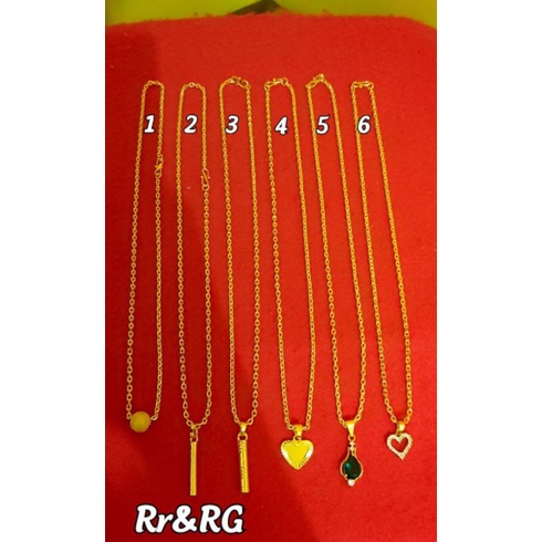 kalung liontin variasi pilih (sepuhan emas24k)