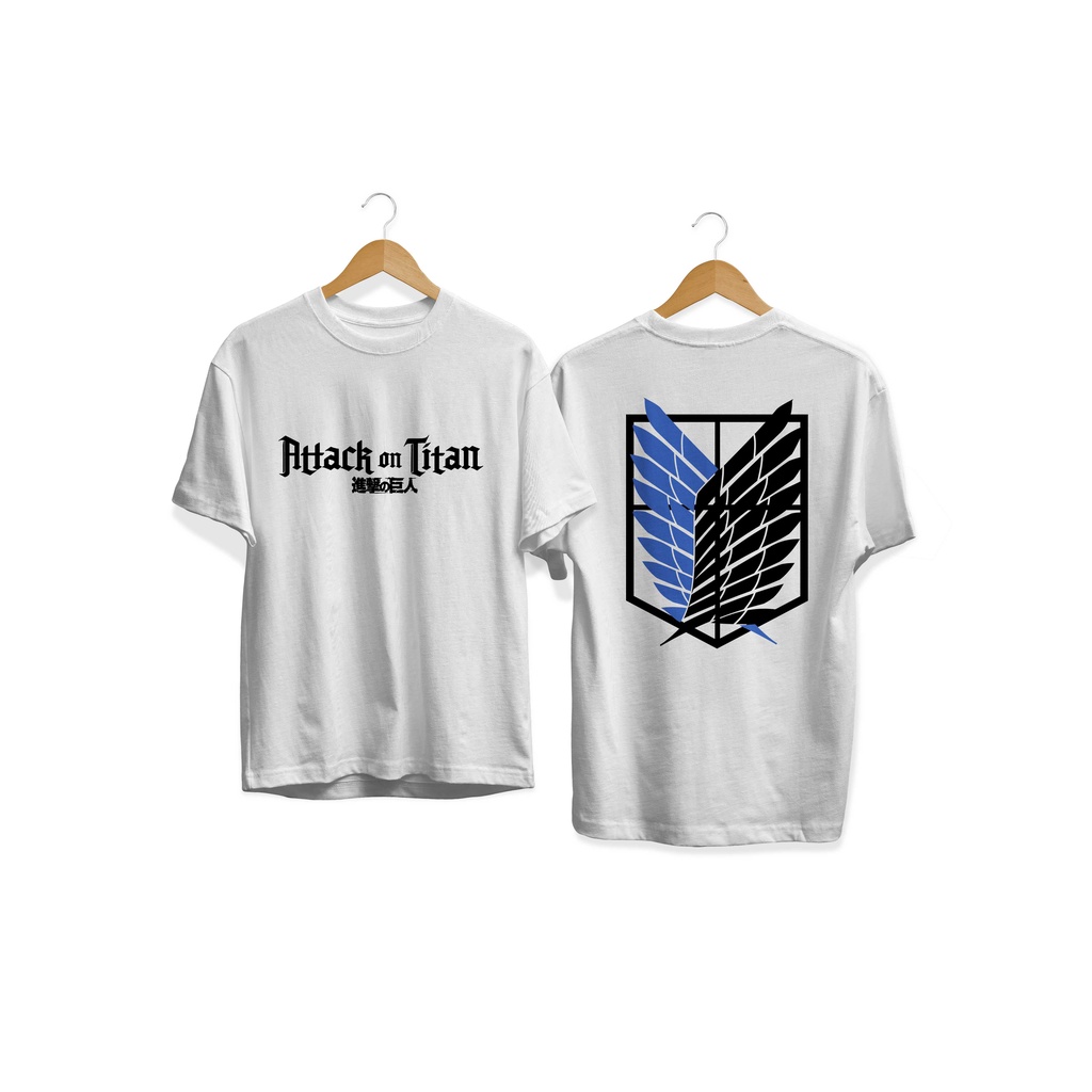 BAJU KAOS ANIME AOT (ATTACK ON TITAN)/ SNK (SHIGENKI NO KYOJIN) LOGO SCOOTING LEGION