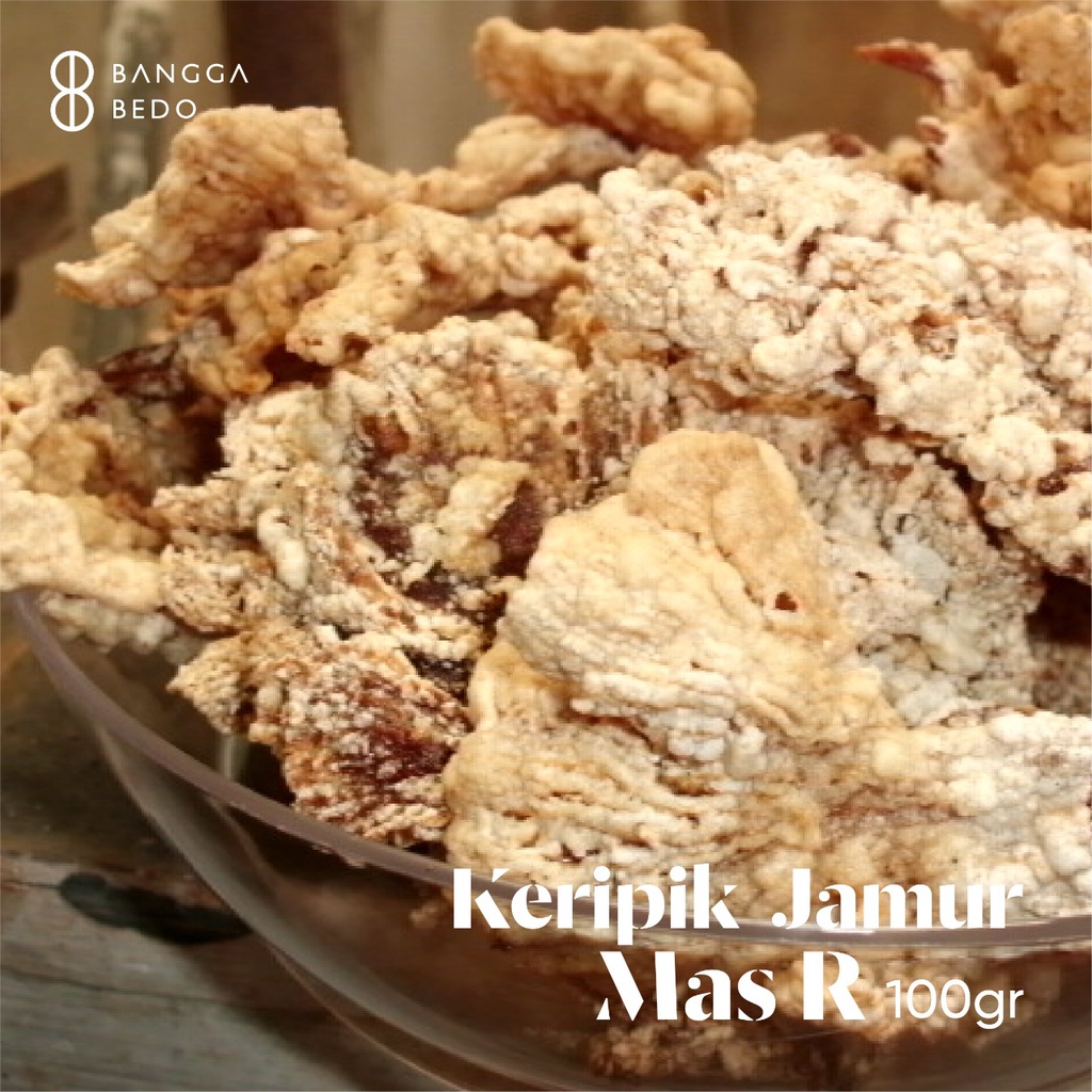 

Keripik Jamur Tiram Original Mas R 100gr Crunchy & Nagih - Bangga BEDO