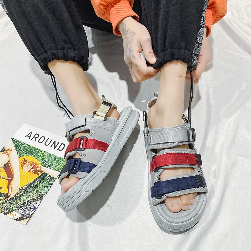 【NEW ARRIVAL&amp;Kirim Hari ini】-SANDAL PRIA-SENDAL PRIA- Sendal fashion pria Sendal kasual pria Sandal gunung pria Sendal pria kekinian Sendal gunung pria casual Sendal gunung pria Sol karet lembut-outdoor-non-slip