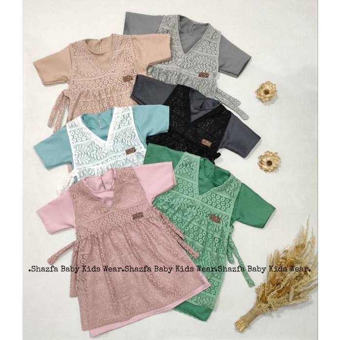 DRESS ANAK PEREMPUAN 1-6 TAHUN BRUKAT MALIKA / OUTER BRUKAT KEKINIAN / DRESS MURAH / SETELAN ANDIN / DRESS KOREA