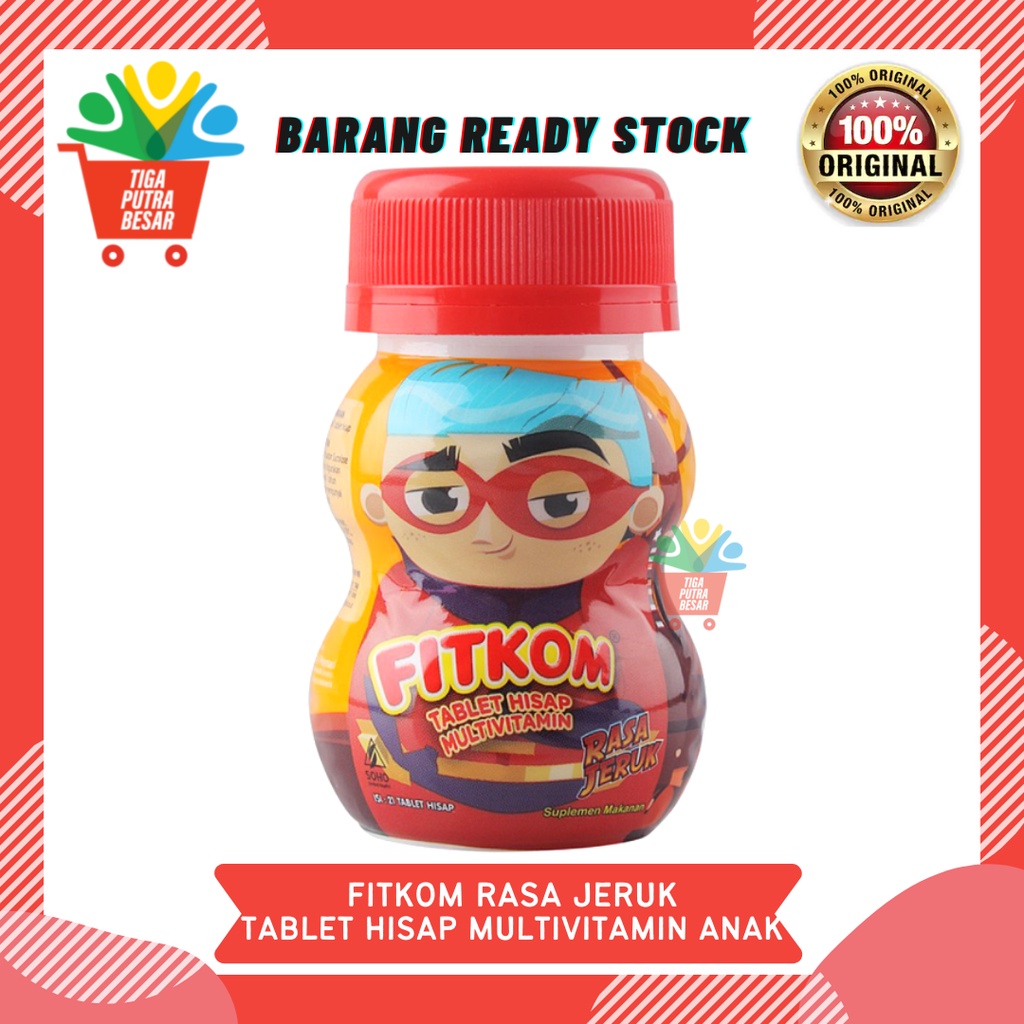 FITKOM JERUK TABLET HISAP VITAMIN ANAK ISI 21 TABLET