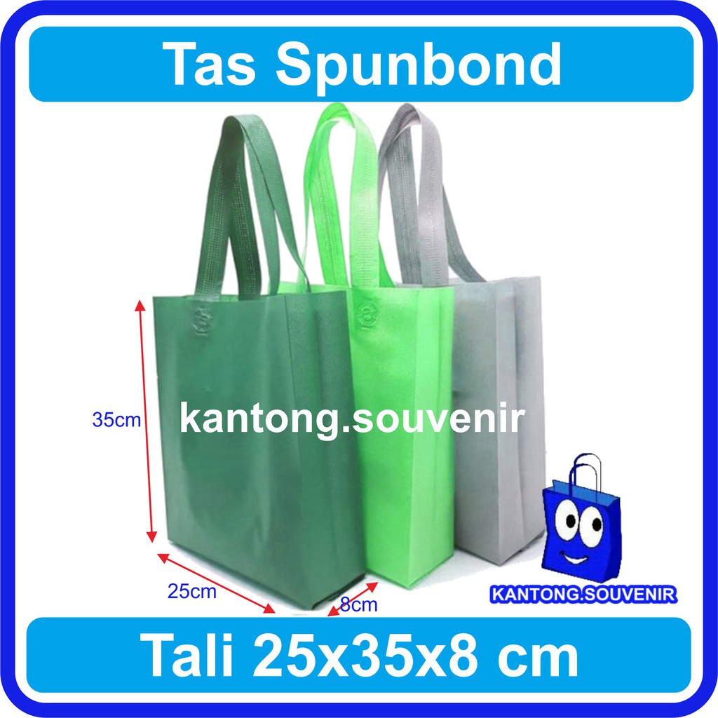 

25x35x10 tas spunbond / tas goodie bag / tas goodiebag / tas polosan / tas kain polosan murah
