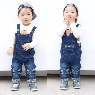  Celana  jeans  kodok  jumpsuit Overall Anak  Cewek cowok umur 