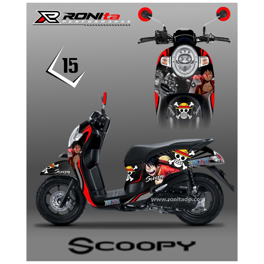 decal scoopy one piece full boy real pict scoopy custom