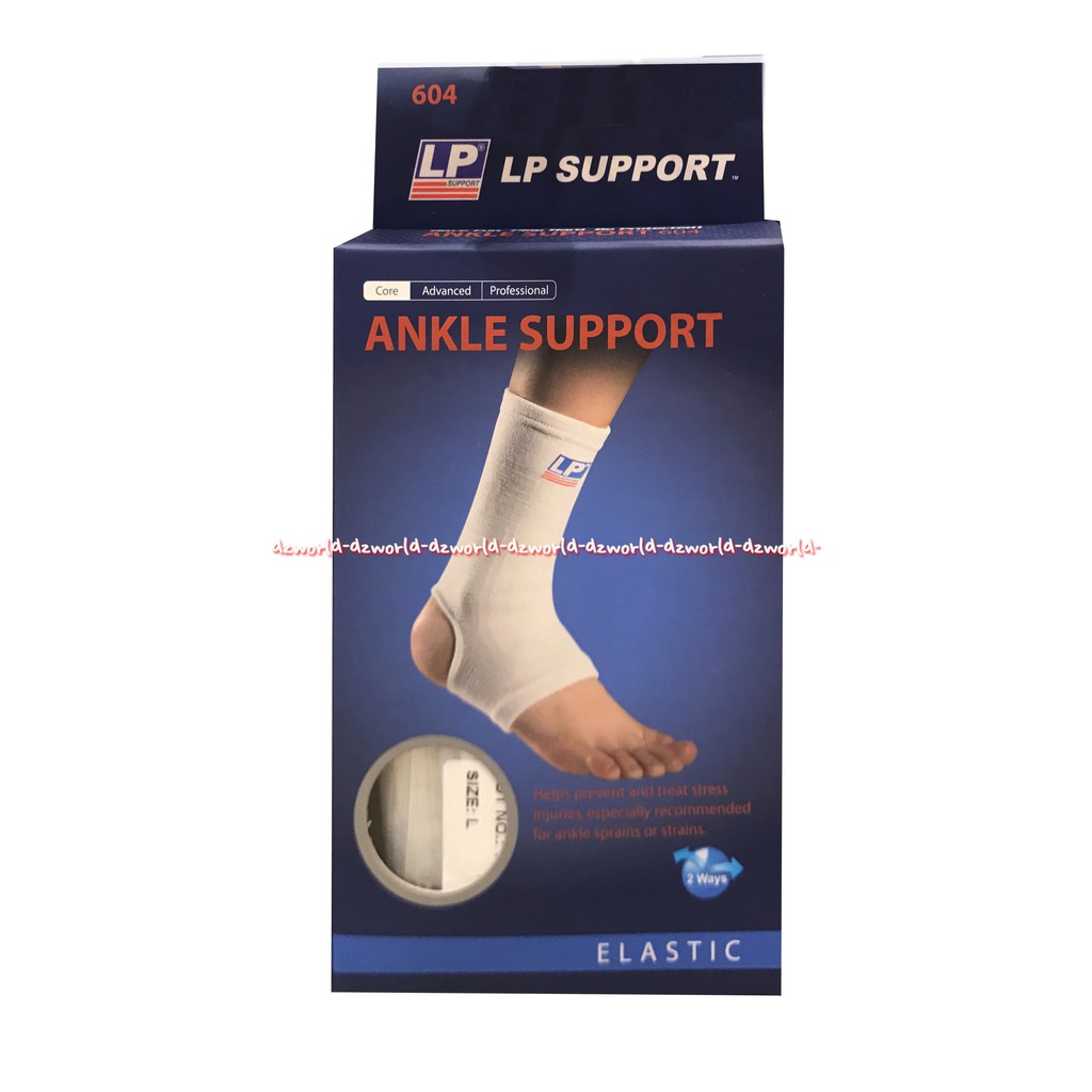 LP Ankle Support 604 Alat Pelindung Kaki Putih Deker Tumit LP USA