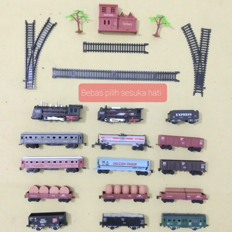 Mainan Kereta Api | Rail King Accesories | Gebong Rel Lurus Lengkung | MKA001 | Tipe 19033 1 - 7 | O