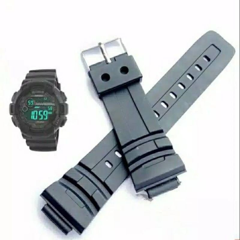 STRAP TALI JAM TANGAN CASIO AW-591 / AW591 / AW 591 RUBBER STRAP TALI JAM CASIO AW-591 MURAH