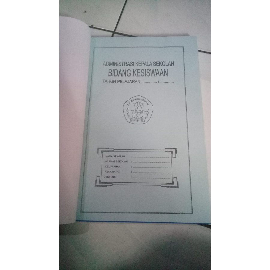 BUKU KLAPER SISWA SMP DAN BUKU ADMINISTRASI KEPALA SEKOLAH SMP K13