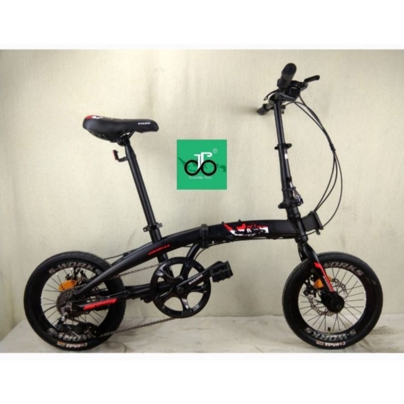 Sepeda lipat 16" Sakoni Enigama 8.8 (8 speed, alloy)