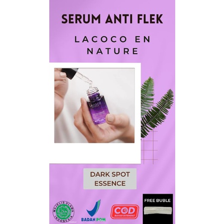 Dark spot/Lacoco anti flek/Serum Anti Flek/Serum Flek Hitam