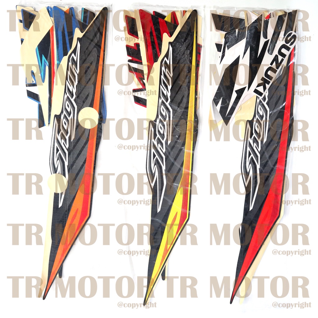 Stiker Motor Shogun 125 SP 2006 2007 Sticker Striping Lis Full Set Motor