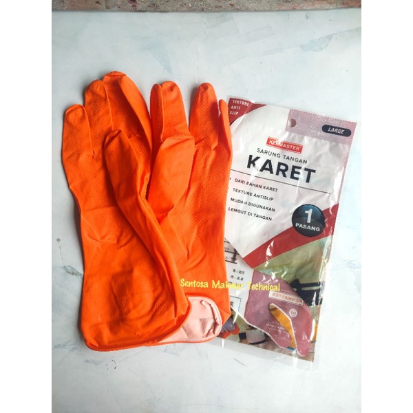 KENMASTER Sarung Tangan Karet Latex Gloves